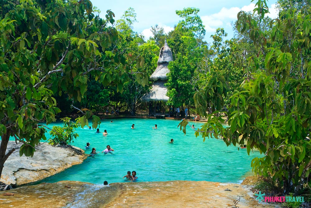 ทัวร์น้ำตกร้อน สระมรกต วัดถ้ำเสือ