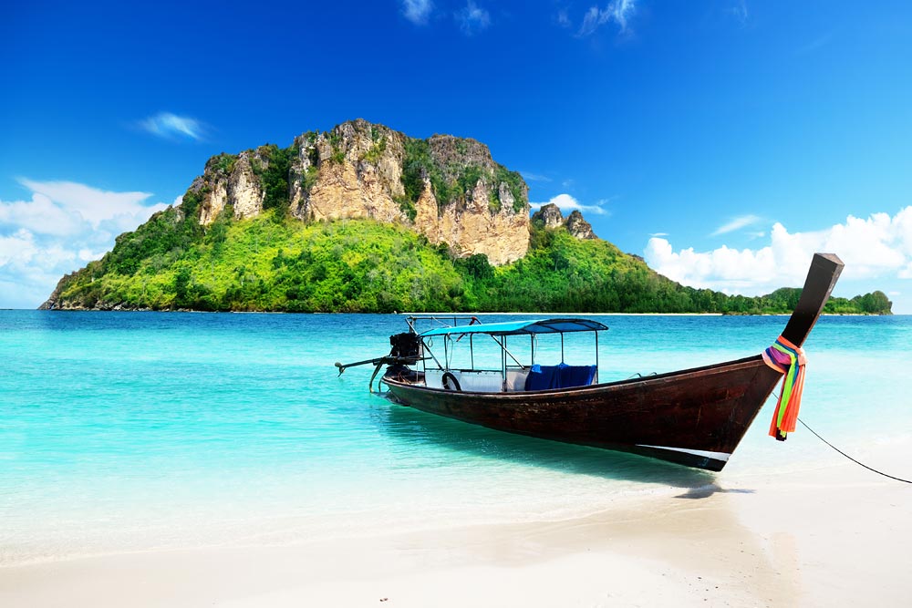 ทัวร์กระบี่ 4 เกาะ ทะเลแหวก โดยเรือหางยาว