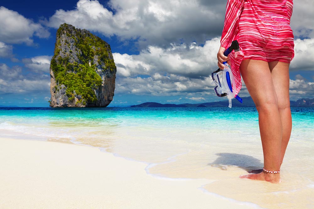 ทัวร์กระบี่ 4 เกาะ ทะเลแหวก โดยเรือหางยาว