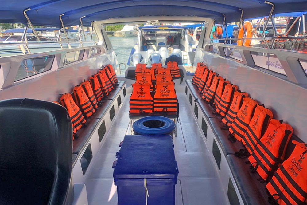 ทัวร์เกาะรอก+เกาะห้าโดยเรือเร็วสปีดโบ๊ท กับ Seastar Andaman