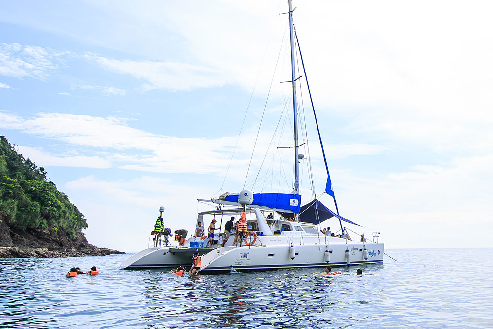ทัวร์ล่องเรือใบเกาะไม้ท่อนและอ่าวยนกับ Discover Catamaran